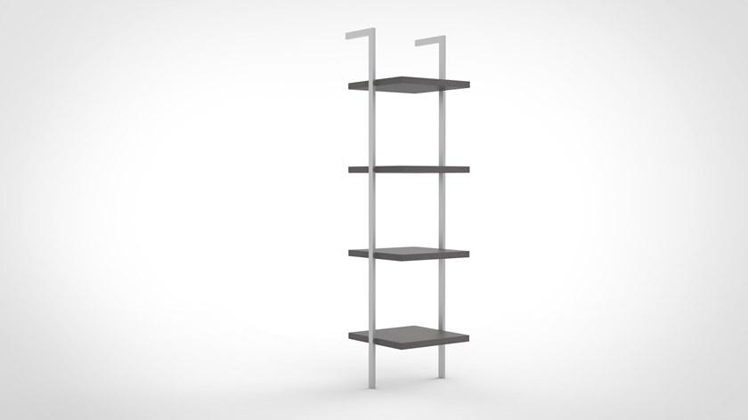 Mobilspazio Открытая полка с креплением от пола к потолку для гостиниц Urban sun-id-1405352 - Вид №6