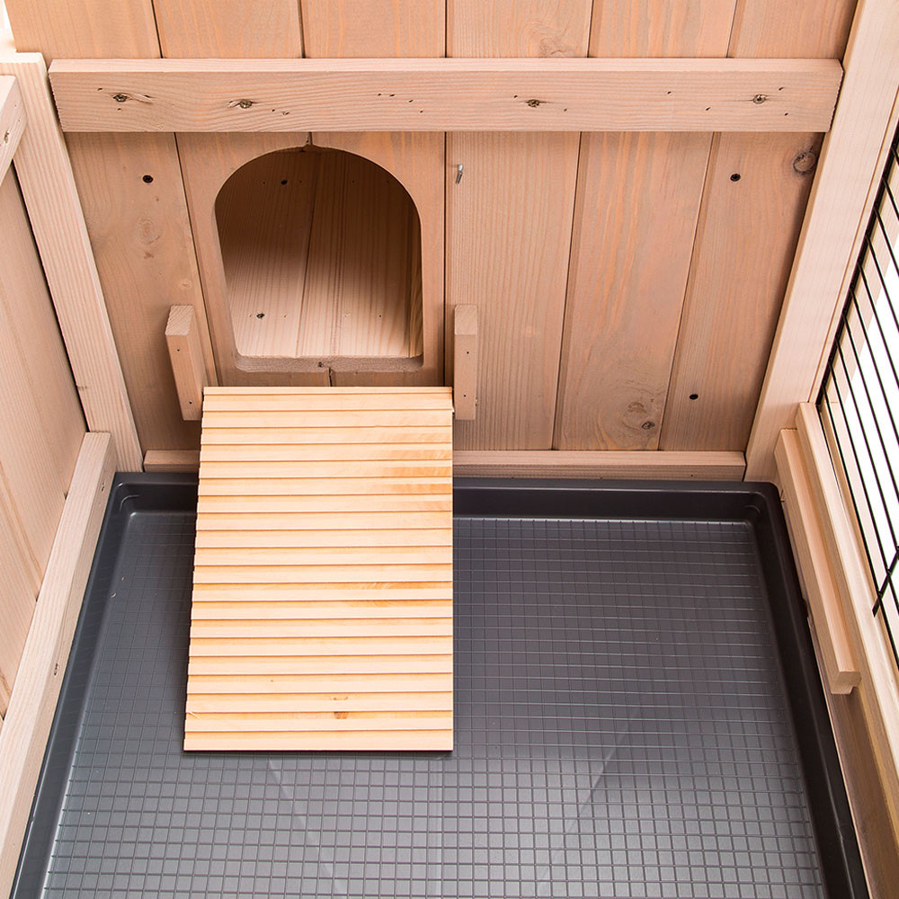 ПР0032595 Клетка для грызунов Ranch 120 Max для содержания кроликов на улице, деревянная 117х69х107см FERPLAST  - Вид №3