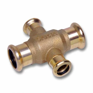 181802215 SANHA 8180 пресс-крестовина, бронза, одноплоскостная 22x15 мм