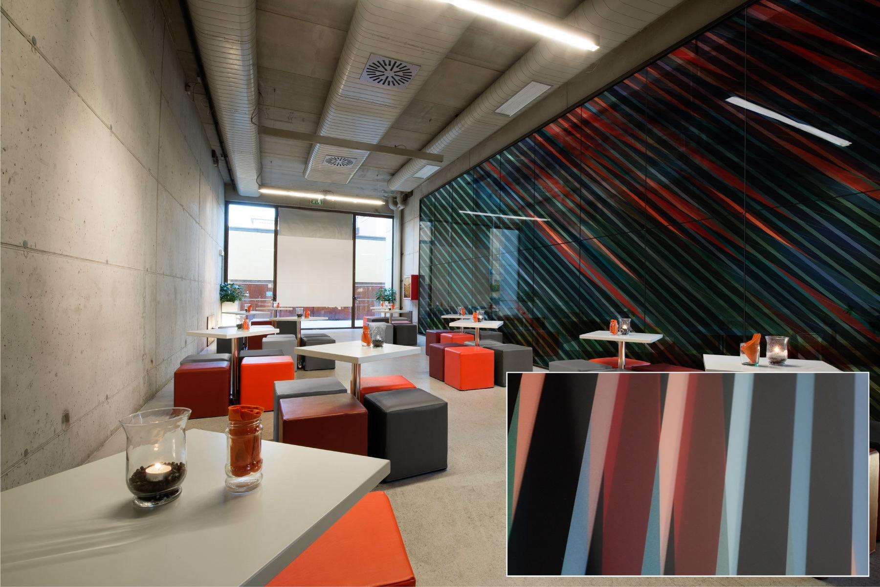 FSRT364 Перегородка из стекла vivispectra vektr с индивидуальной прослойкой в ​​стандартной отделке Forms-surfaces  - Вид №1