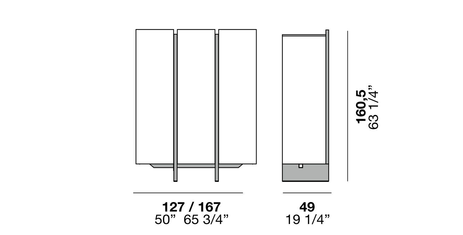 Деревянный шкаф с распашными дверцами Alf DaFrè Recta ARCH-00071029 - Вид №2