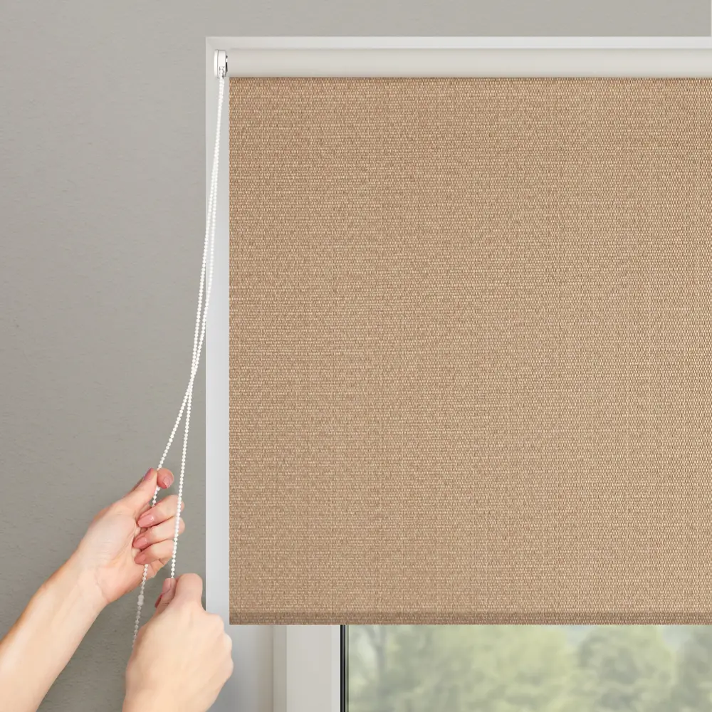 Штора рулонная блэкаут Dublin 180x175 см коричневая PRAKTO STLM-2198363 - Вид №9