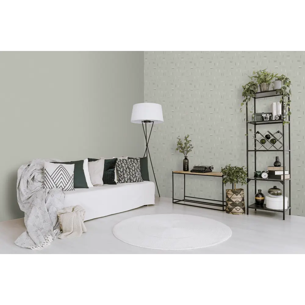 Обои флизелиновые Ateliero Palochki зеленые 1.06 м 89432687 STLM-1567657 - Вид №3