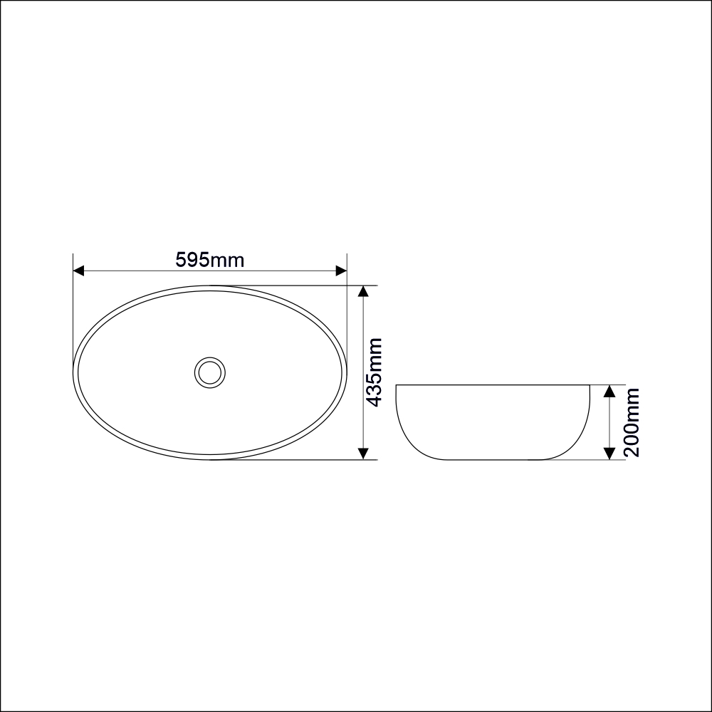 Накладная раковина melana mln-320314 320314-805 - Вид №2