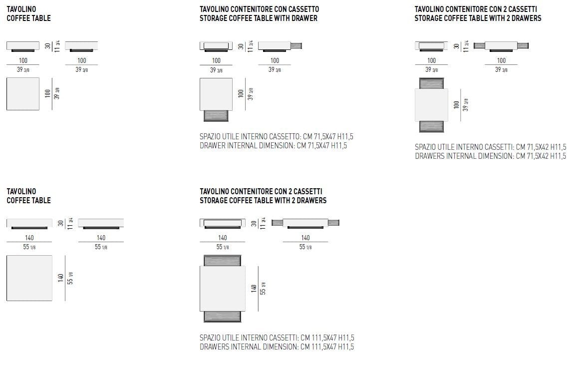 Лакированный журнальный столик для гостиной Minotti ARCH-00019243 - Вид №3