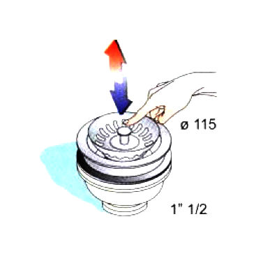 Слив для кухонной мойки MIGLIORE Ricambi ML.RIC-10.107.BR D 90 см, бронза  - Вид №3