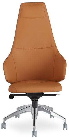 B&T Design Кожаное кресло для руководителя с 5 спицами и высокой спинкой sun-id-1471376 - Вид №1