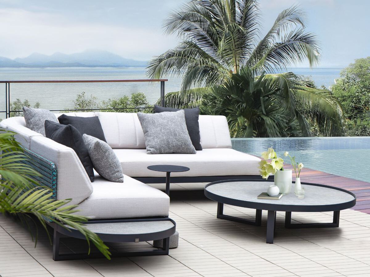 2-местный тканевый модульный садовый диван MAMAGREEN Munia ARCH-00059162 - Вид №9