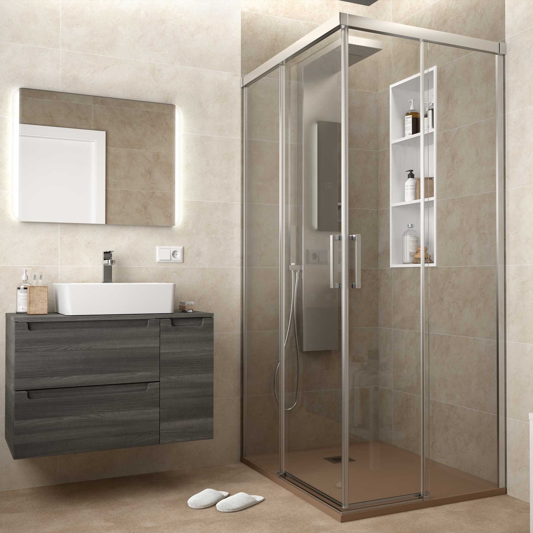 23604 SALGAR Поддон для душа RIOJA SAND 800 x 1600 мм  - Вид №2