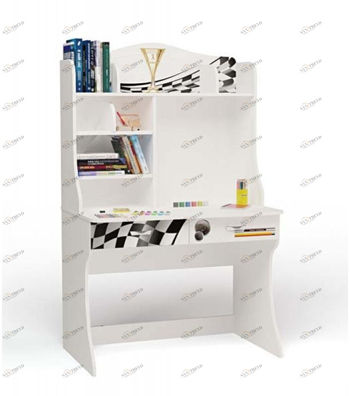 Стол с надстройкой ABC-KING Formula белая 4631148150447