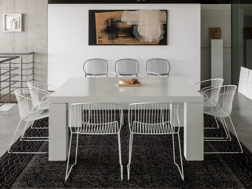 iSimar Стул с подлокотниками, штабелируемый на стальных салазках Bolonia 7207 - Вид №5