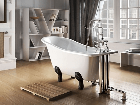 Ванна акриловая Buckingham Slipper c ножками L3B Slipper Burlington E6, L3B 740 x 1500 x 780 - Вид №1