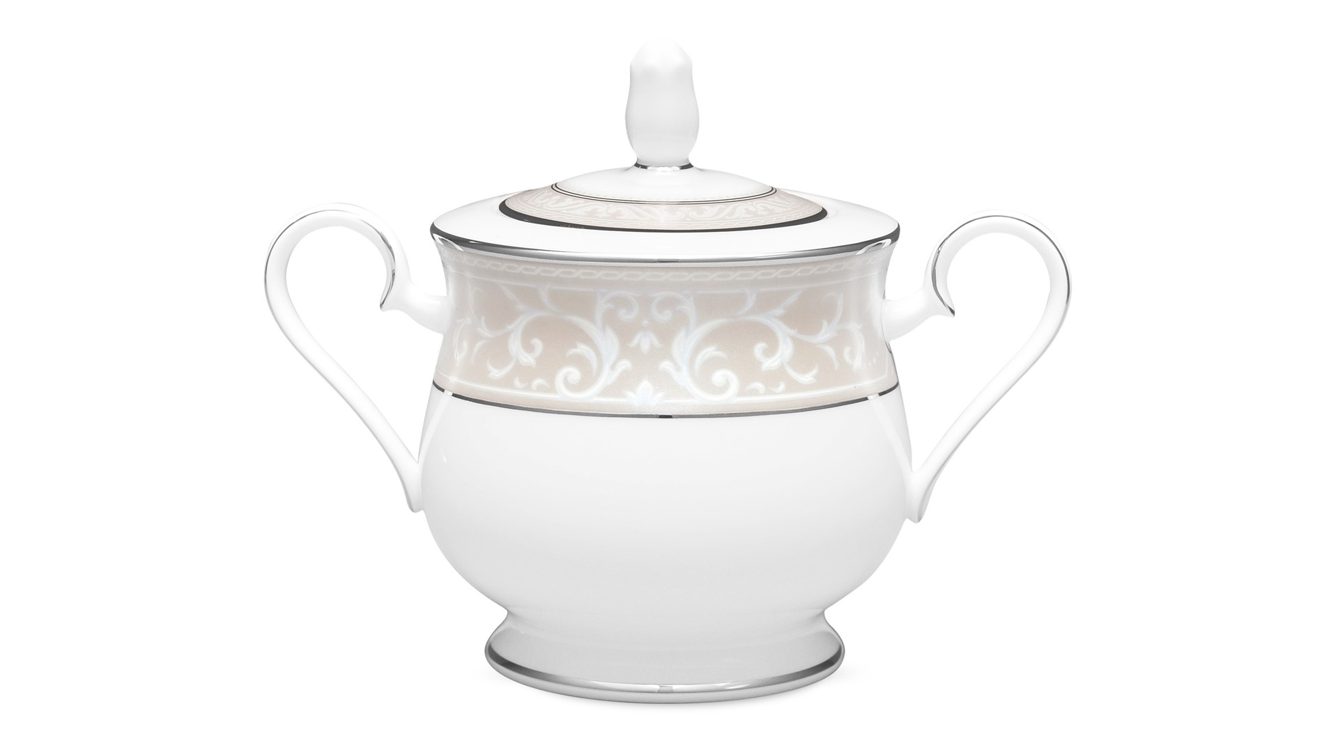 10655248 Noritake Сервиз чайный Noritake "Монтвейл, платиновый кант" на 4 персоны 15 предметов Фарфор костяной  - Вид №4