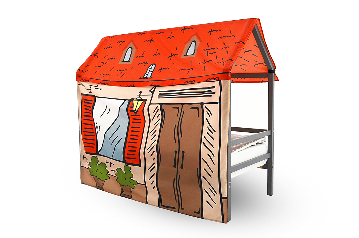 Накидка для кровати-домика Svogen игровая "Домик Дракулы" БЕЛЬМАРКО  00-3873195 Красный Santreyd  - Вид №1