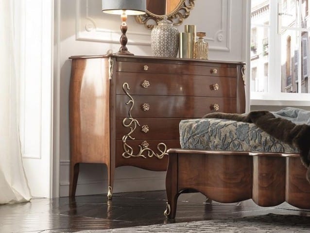 Комод из массива дерева со встроенными ручками GUERRA VANNI очарование ARCH-00061414