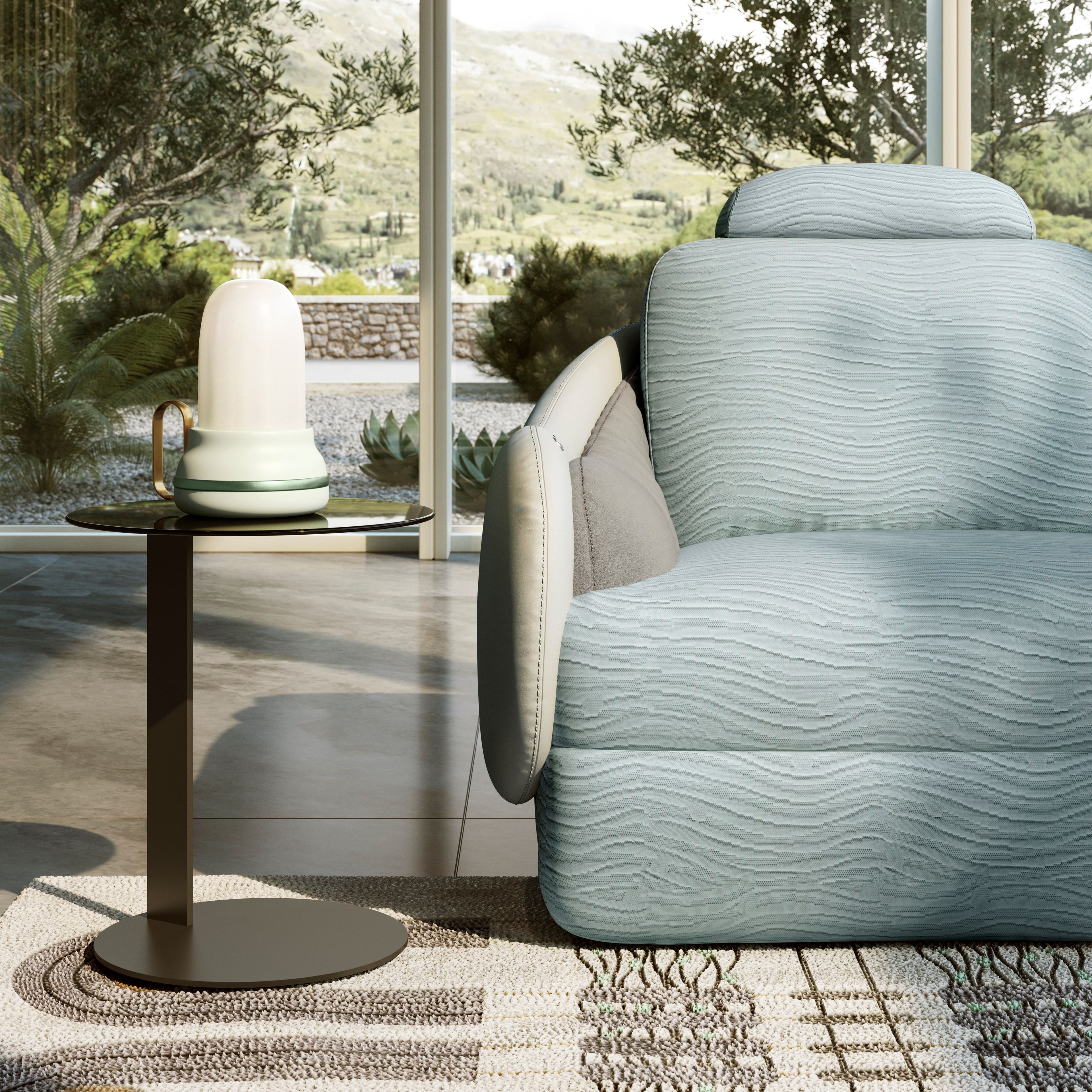 Прямоугольный ковер ручной работы из переработанного ПЭТ Natuzzi Italia Posidonia ARCH-00129165 - Вид №2