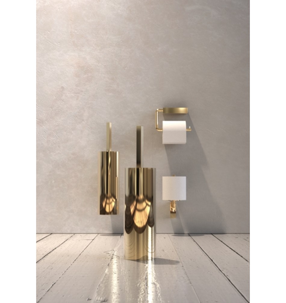 FROST Держатель туалетной бумаги 3 » золото Нержавеющая сталь Золото Q301414560  - Вид №4