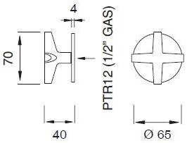 Ceadesign Настенный гидропрогрессивный смеситель Cross Crx 38 - Вид №1