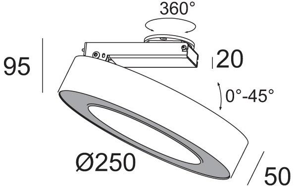 Delta Light Регулируемый поворотный светодиодный потолочный светильник Super-oh sun-id-1425736 - Вид №5
