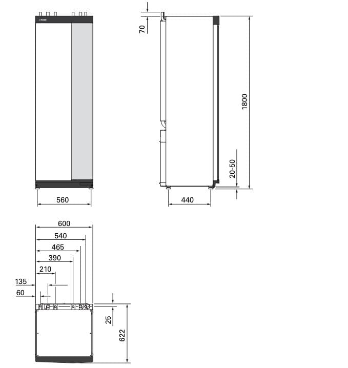 Внутренний блок NIBE серия-S ARCH-00066941 - Вид №2