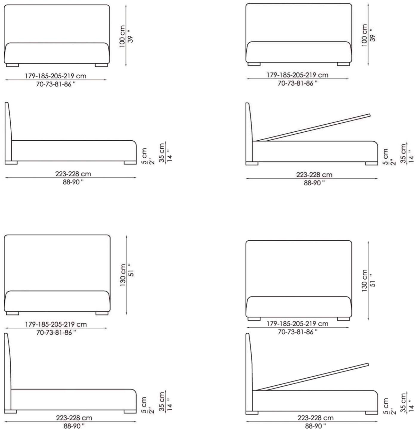 Bonaldo Кровать двуспальная с обивкой sun-id-1472273 - Вид №5