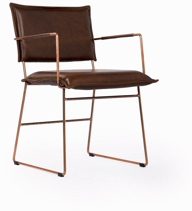 Jess Кожаное кресло с салазками и подлокотниками Norman sun-id-1499700 - Вид №4