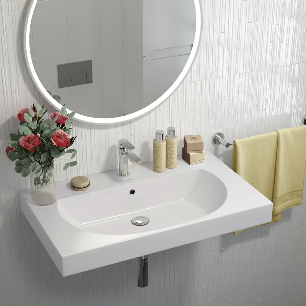 Плитка настенная Kerama Marazzi Сигма 20x60 см 1.2 м² глянцевая цвет белый геометрия 87653947 STLM-2005530 - Вид №4