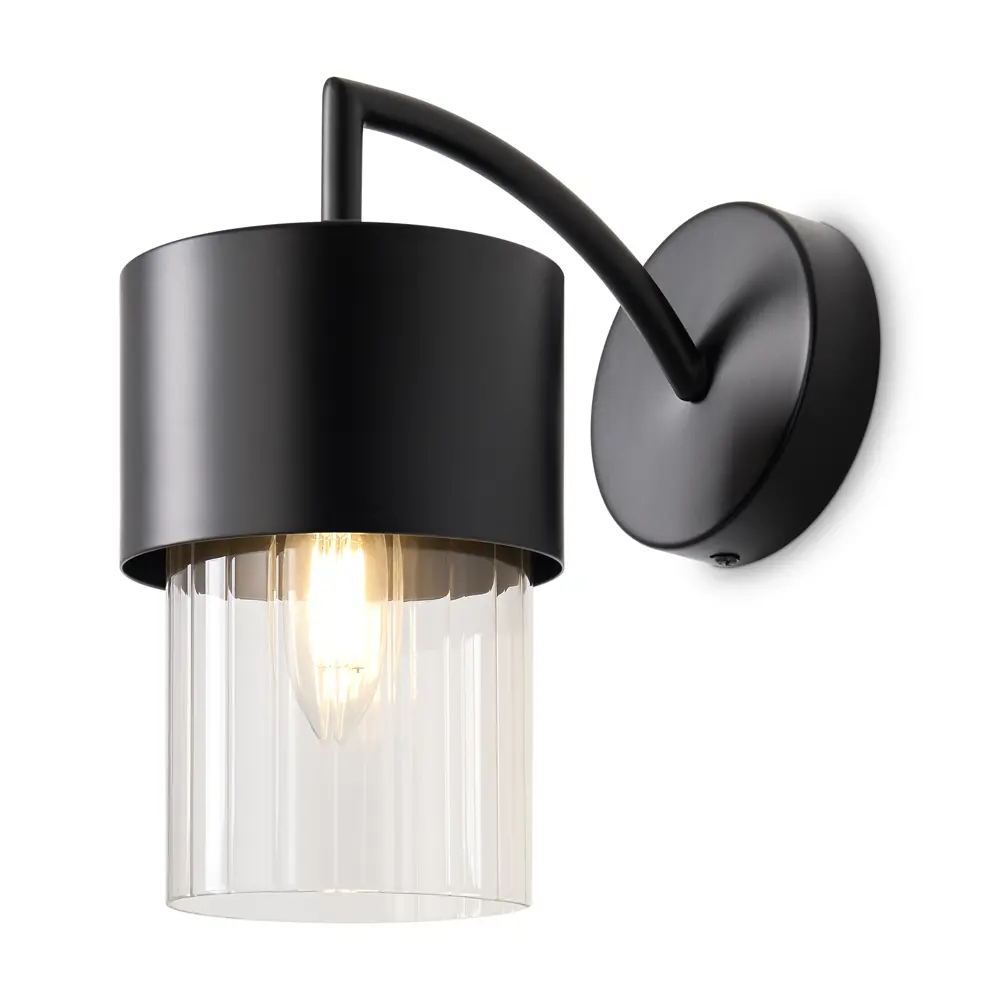 Бра Freya Lumin — скандинавский настенный светильник с черным основанием 89411503 STLM-1571972 - Вид №1