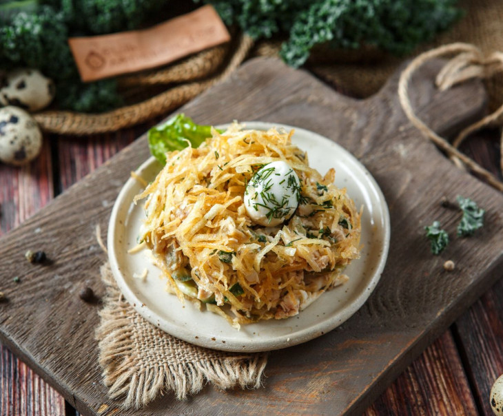 5687 Салат "Гнездо Глухаря" Вкусляндия  - Вид №1