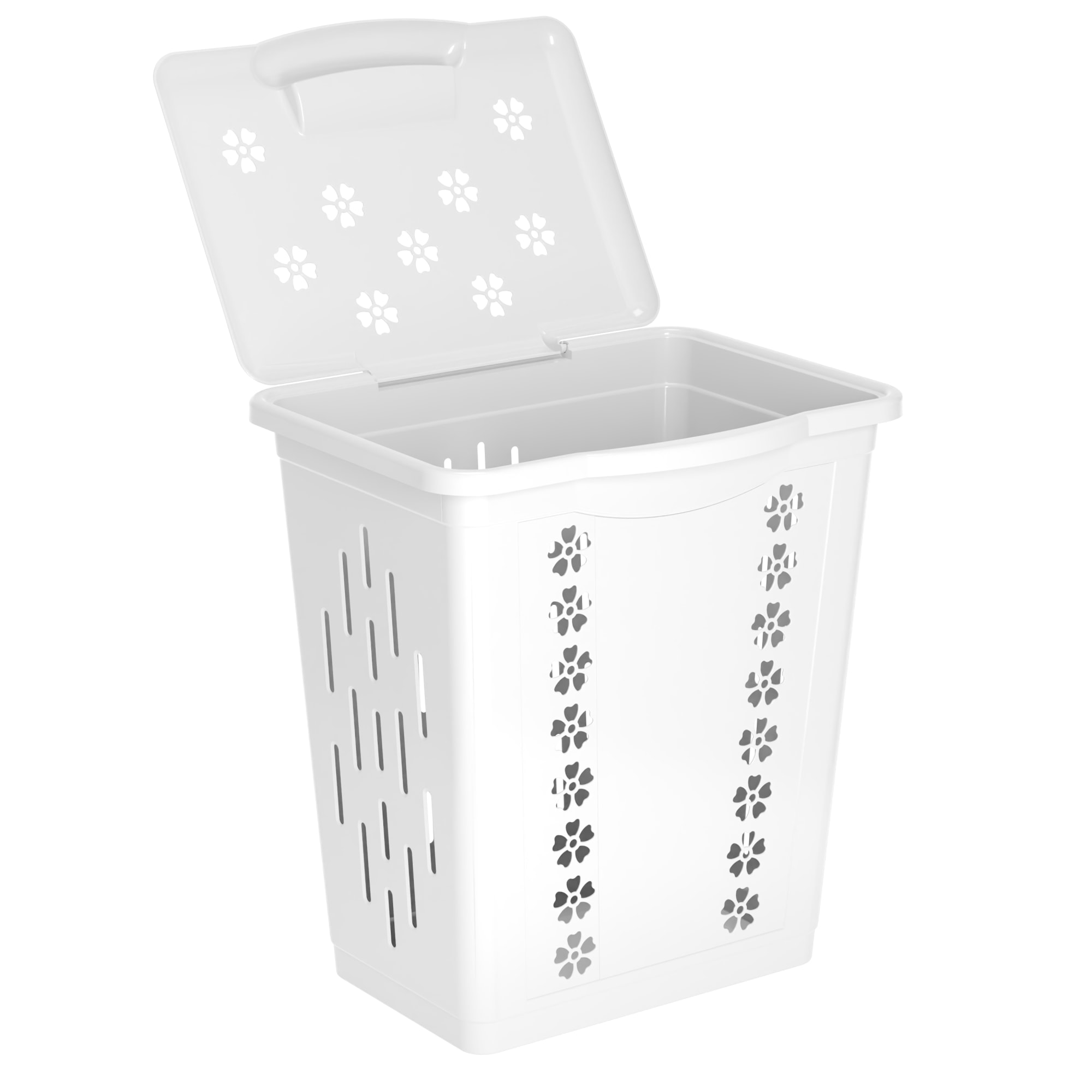 85436063 Корзина для белья 60 л цвет белый Корзина для белья 60л(Белая) Santreyd  - Вид №1