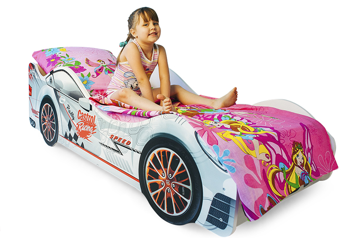 Детская кровать-машина "Безмятежность" БЕЛЬМАРКО  326741 Белый Santreyd  - Вид №2