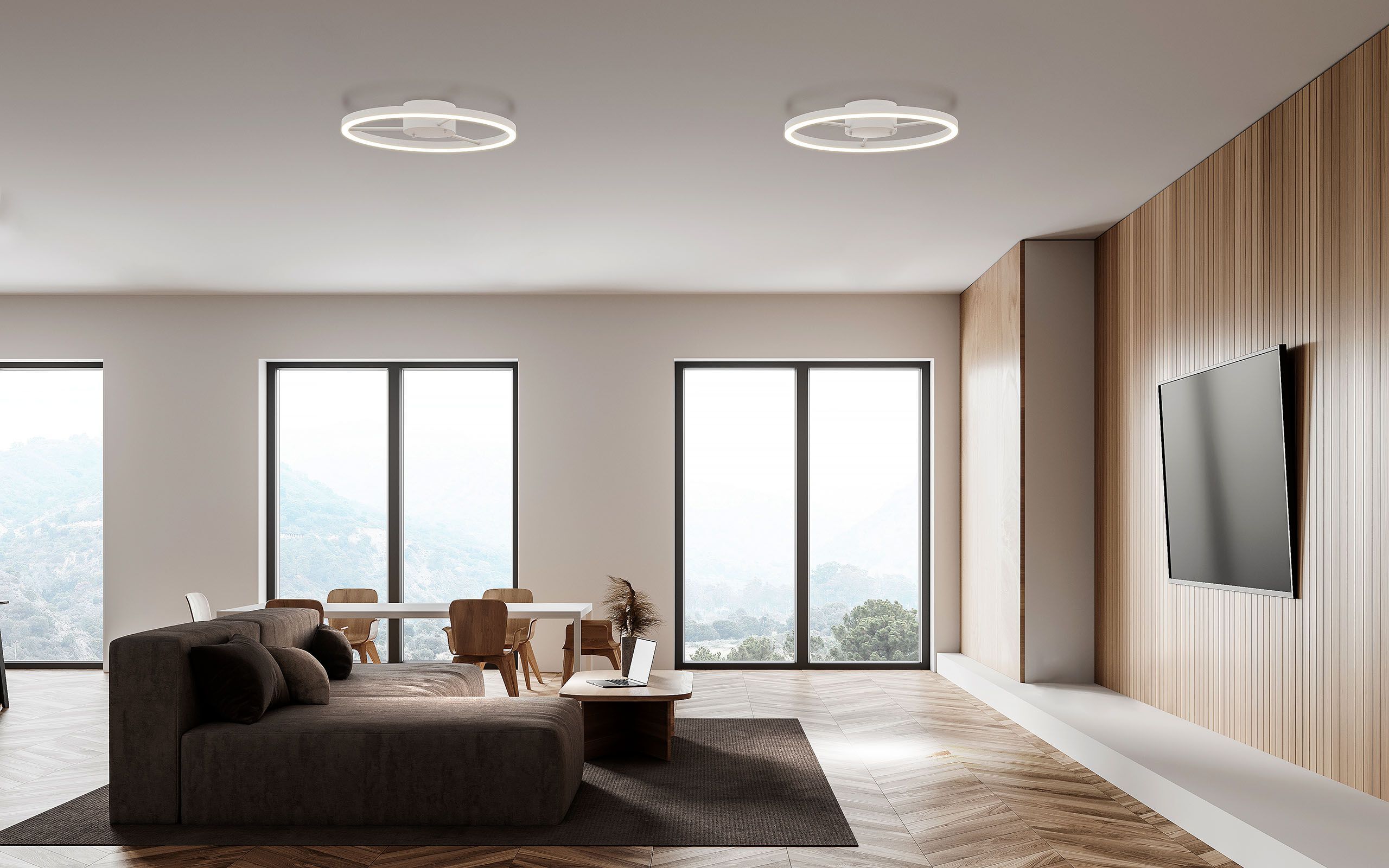 Металлический светодиодный потолочный светильник Valaisin Grönlund WHEELS ARCH-00077500 - Вид №30