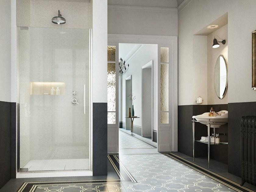 VISMARAVETRO Душевая кабина стеклянная ниша с распашной дверцей Flare sun-id-1370593 - Вид №1