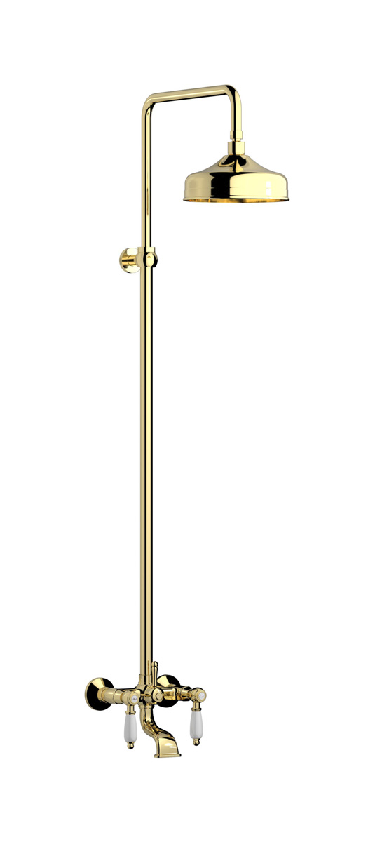 Душевая колонна с изливом для ванны. WE ARE IB hl850ii_2 Pale Gold Indoor Shower