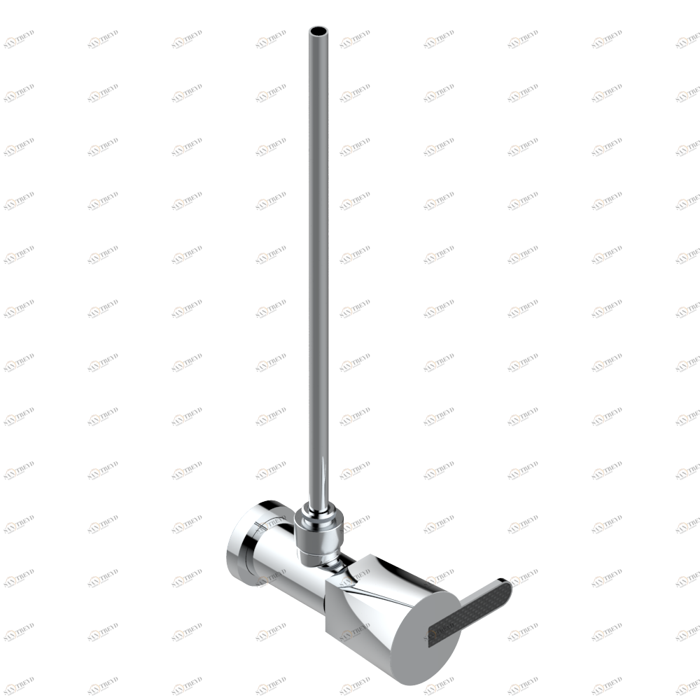 G6C-181/S Кран запорный 1/2" стильный регулируемый с 30 cм трубкой Thg-paris Metamorphose с углеродным волокном Хром G6C-181/S CAT.A
