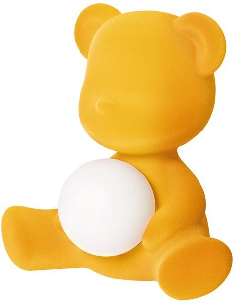 Qeeboo Светодиодная настольная лампа из полиэтилена с зарядкой от usb Teddy sun-id-1479784 - Вид №2