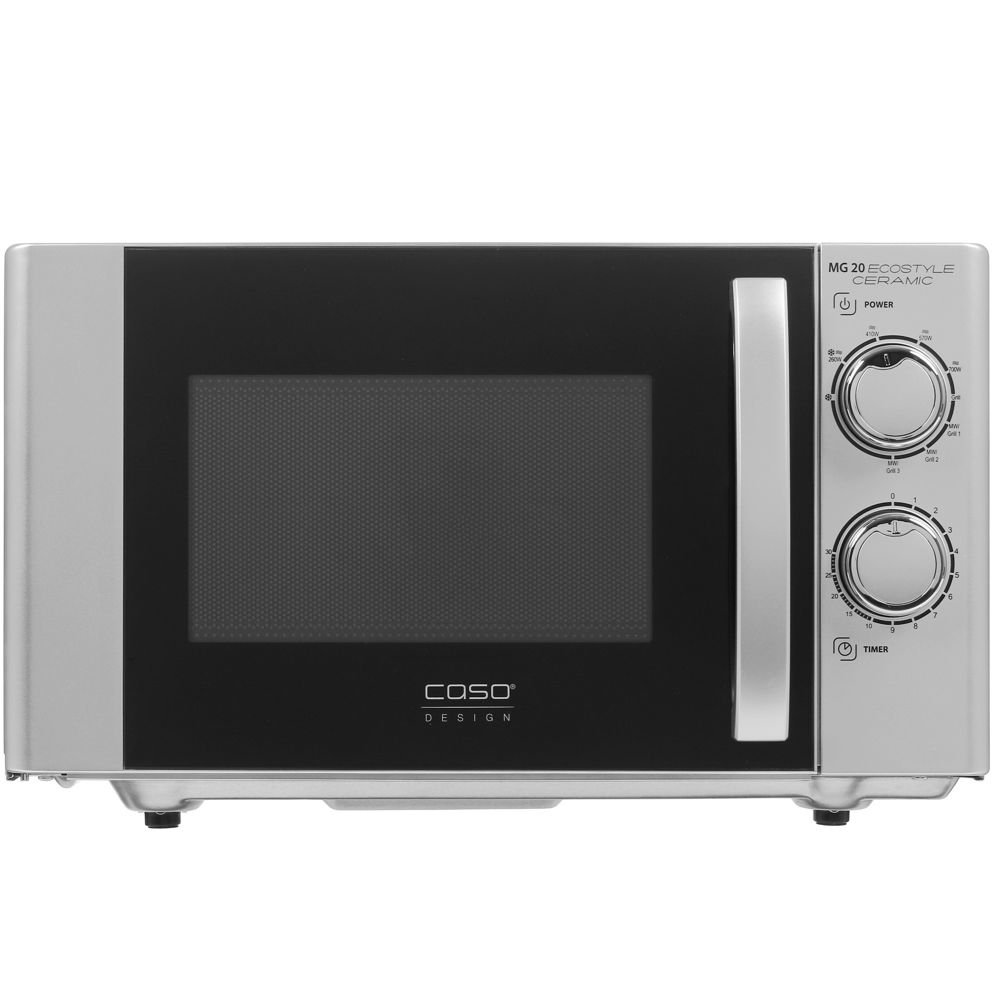 8134619 Микроволновая печь CASO MG 20 Ecostyle Ceramic серебристый STDN-0016942