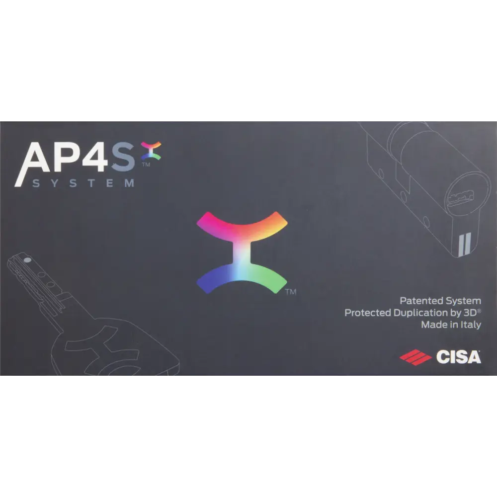 Цилиндр Cisa AP4S 0P3S7-81.12, 30x10x25 мм, ключ/шток, цвет никель, без вертушки STLM-2019981 - Вид №3