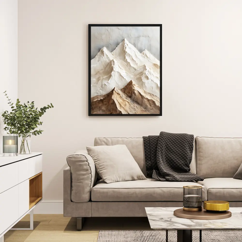 Картина в раме Горы 3D 40x50 см цвет разноцветный POSTERMARKET STLM-2062787 - Вид №2