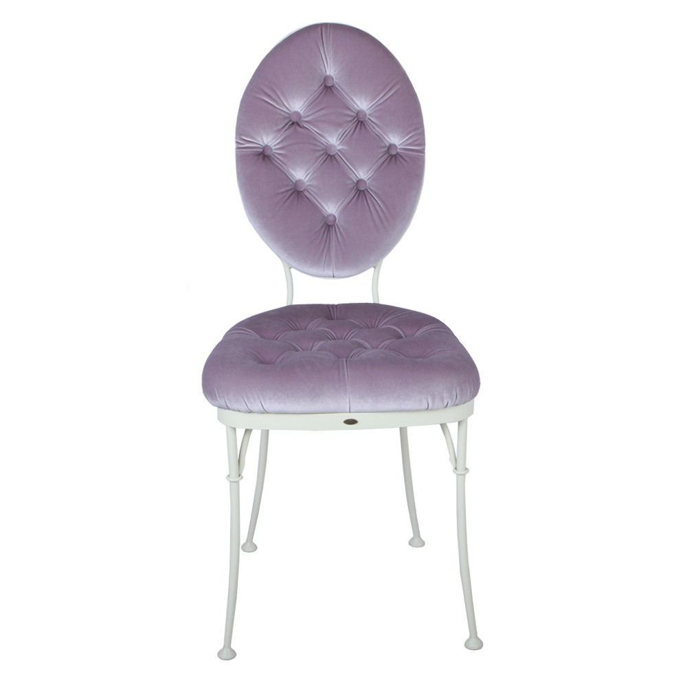 19015 Стул кованый Аделаида Айвори Амели Лаванда BOGACHO 4627138234822 - Вид №1