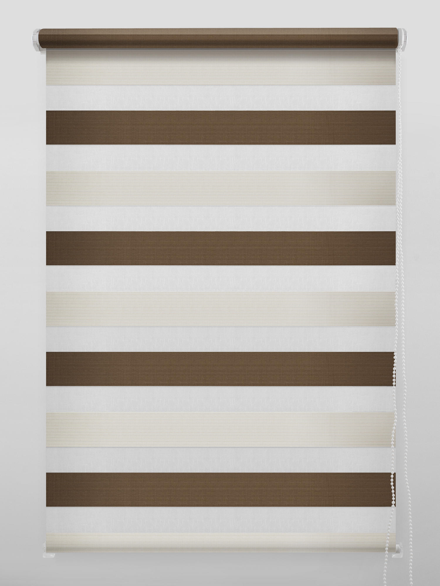 Рулонная штора день-ночь MIAMOZA ПОРТО 80x160 см коричневая 84522483 STLM-0051186