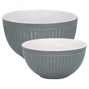 STWSBO2PCSALI8204 Набор Из 2-х Пиал Alice Stone Grey Greengate SS2021