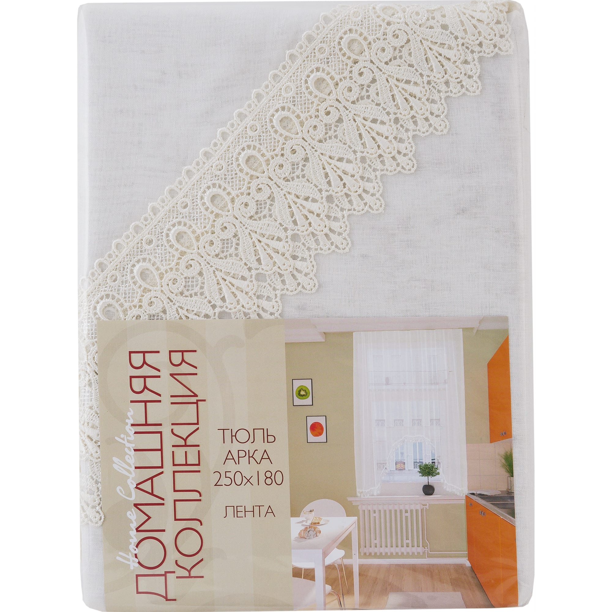 82010144 Тюль-арка на ленте «Harmony», 250х180 см, цвет экрю Santreyd  - Вид №6