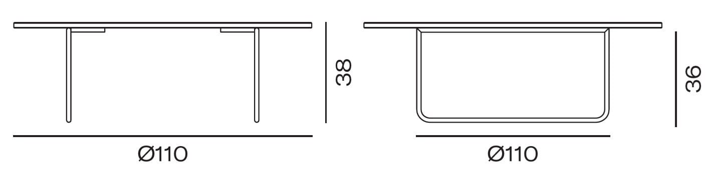 Круглый деревянный журнальный столик Vergés Dula ARCH-00027672 - Вид №4
