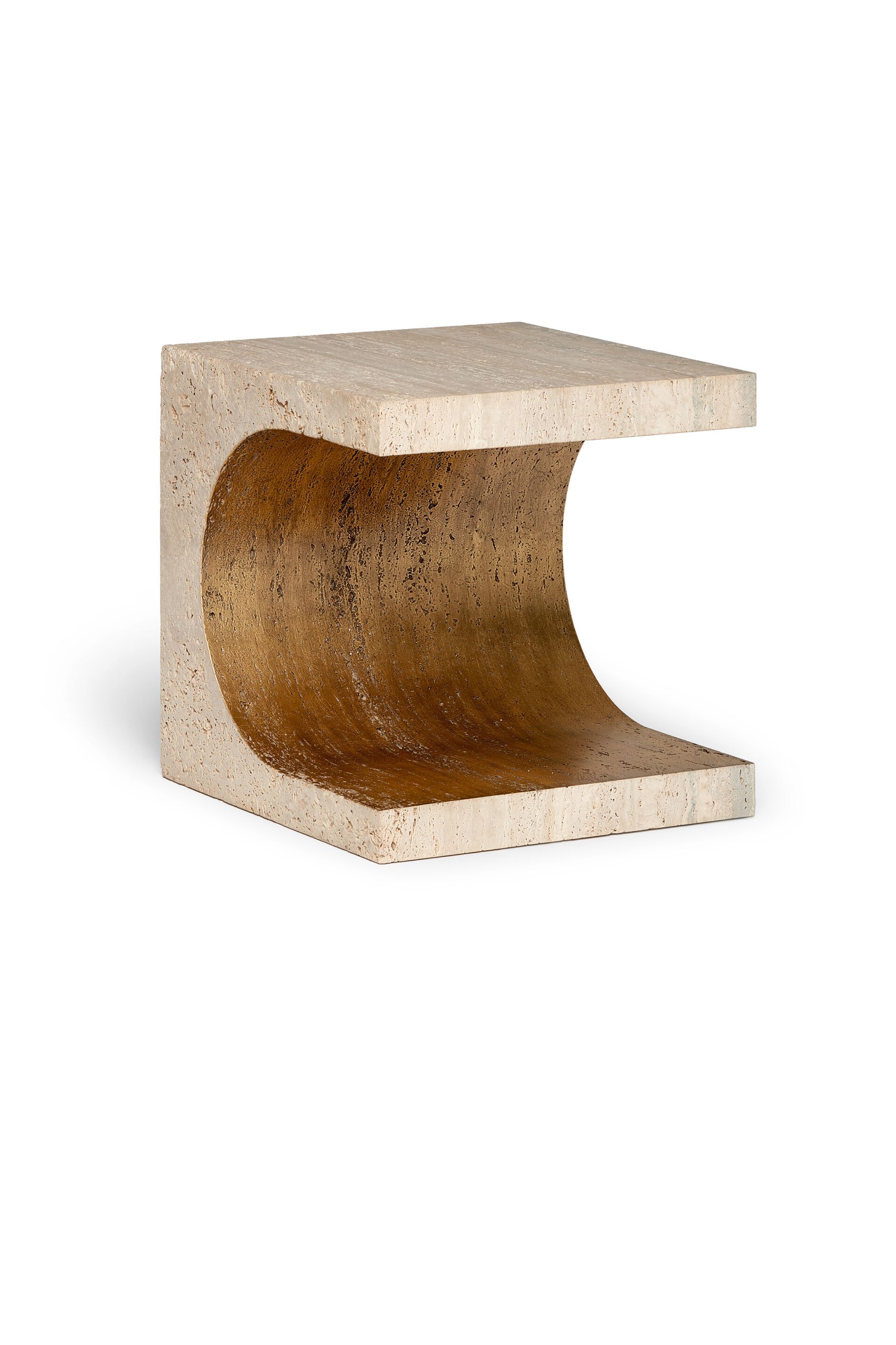 Высокий квадратный журнальный столик из натурального камня Ginger & Jagger Земля на Землю ARCH-00084464 - Вид №4