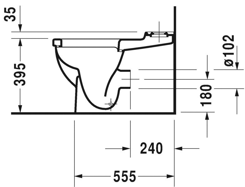 0128090064 Компакт унитаз с бачком Белый Duravit Starck 3 Германия - Вид №2