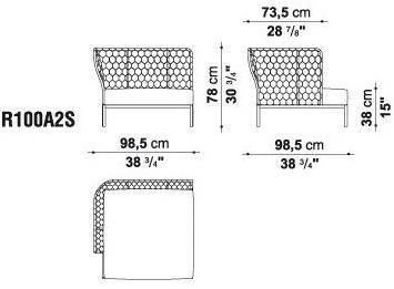 B&B Italia Outdoor Модульный угловой диван Ravel sun-id-1489537 - Вид №13