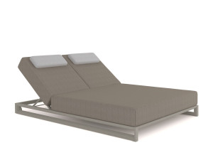 Двуспальная Садовая кровать с откидной спинкой из ткани