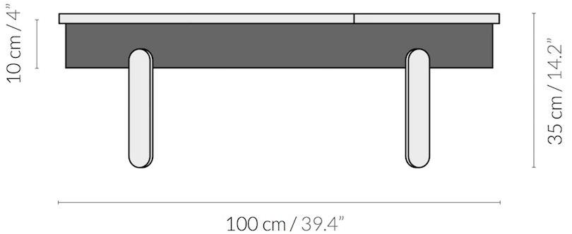 Woodendot Овальный журнальный столик из орехового дерева с вещевым ящиком для гостиной sun-id-1499238 - Вид №6
