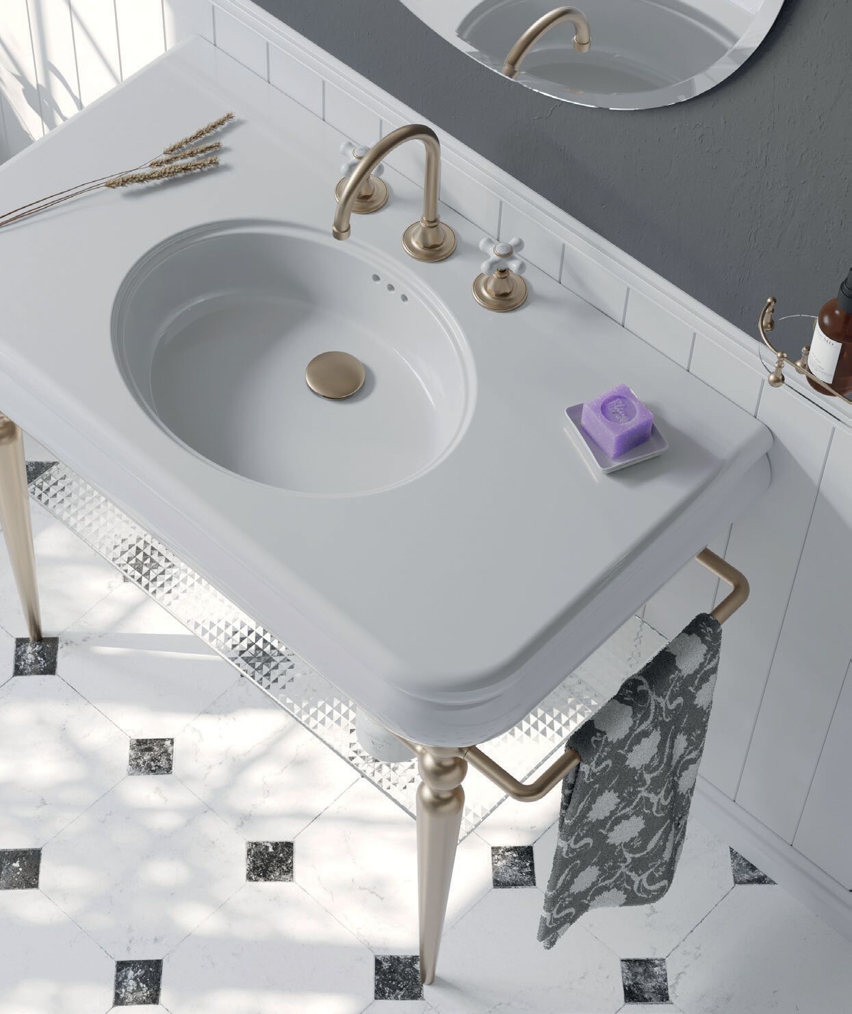 Керамическая подвесная раковина BLEU PROVENCE Romantica ARCH-00056960 - Вид №2